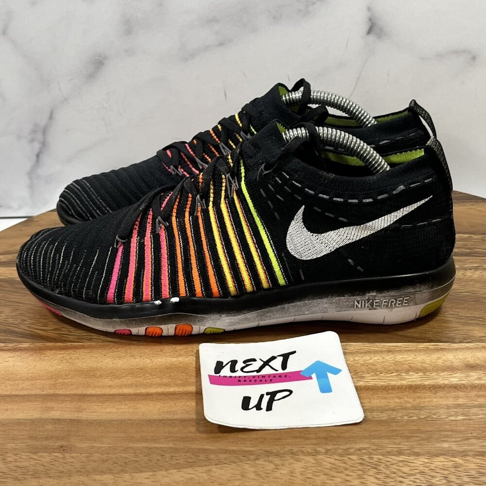 Women’s sz 7-Nike Free Transform Flyknit 843990-999 Multi Running Shoes Sneakers